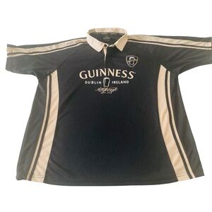 Official GUINNESS Rugby Polo Shirt Jersey Dublin Ireland 1759 Size Mens 2XL